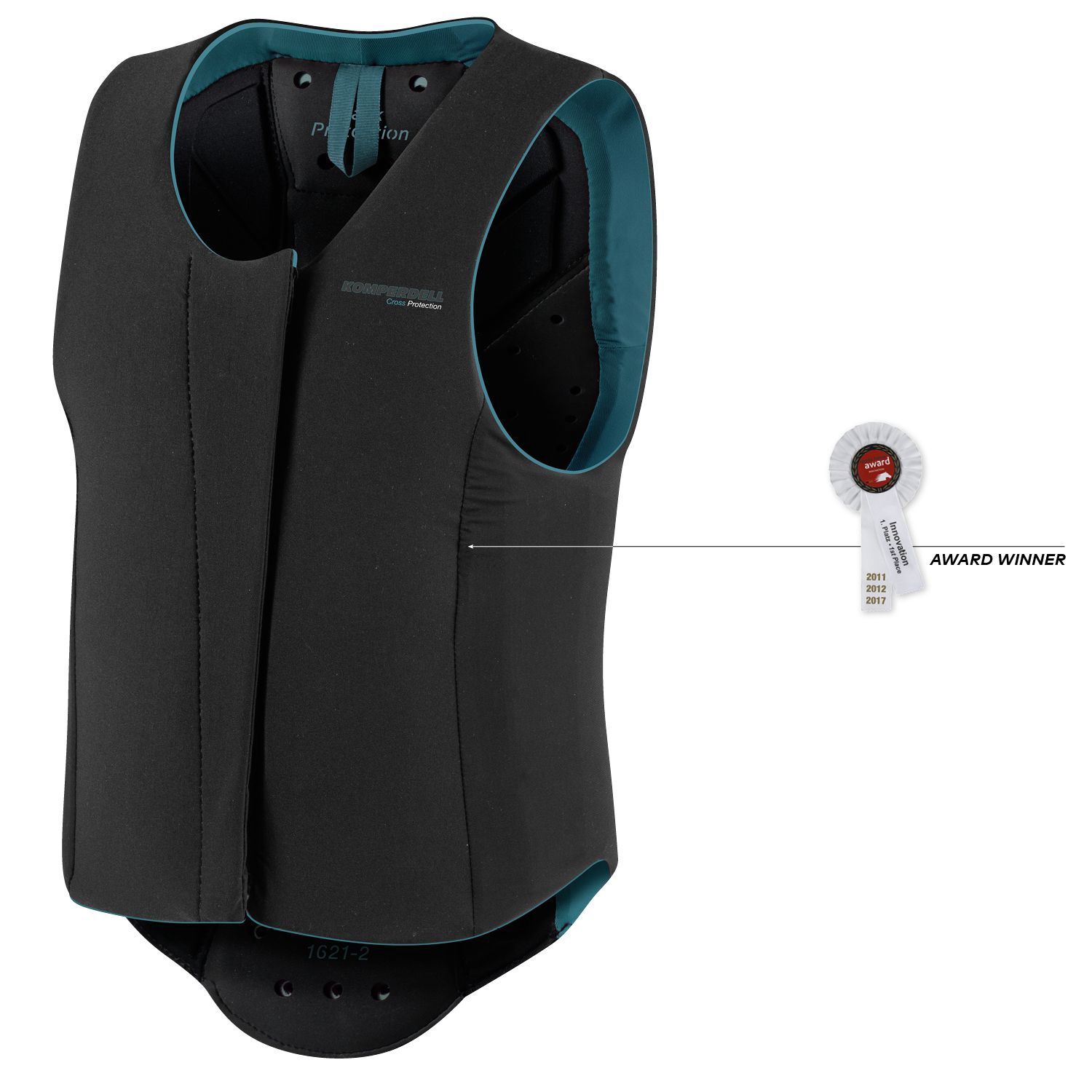 Komperdell Junior Champion Back Protector Ballistic Pro, Color: Blue, Size: 116