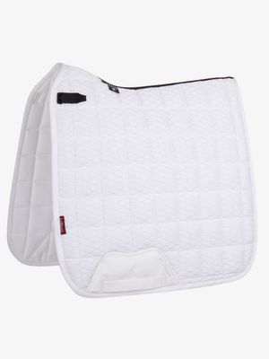 LeMieux Carbon Mesh Saddle Pad Dressage Square White Large