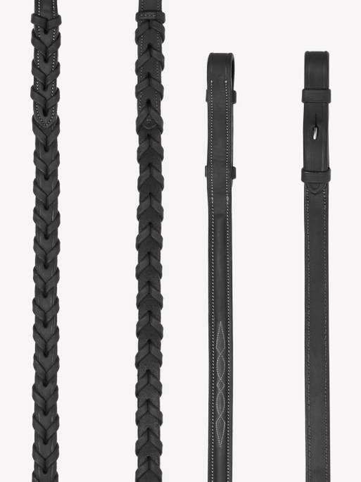 LeMieux Braided Hunting Reins with Stitching