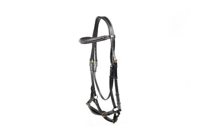 LJ Leathers Bridle Fancy Muserolle basse