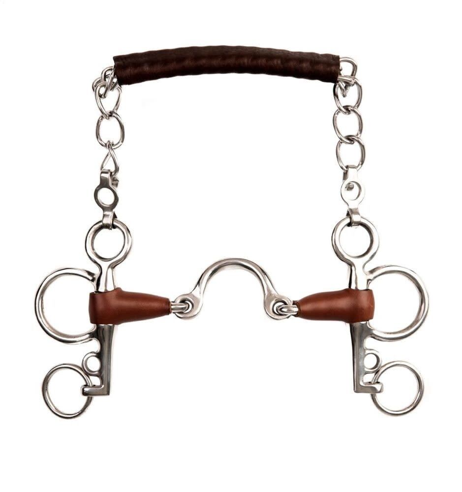 Metalab Pelham with tongue port; short lever, Size: 12.5cm, Dikte: 19mm