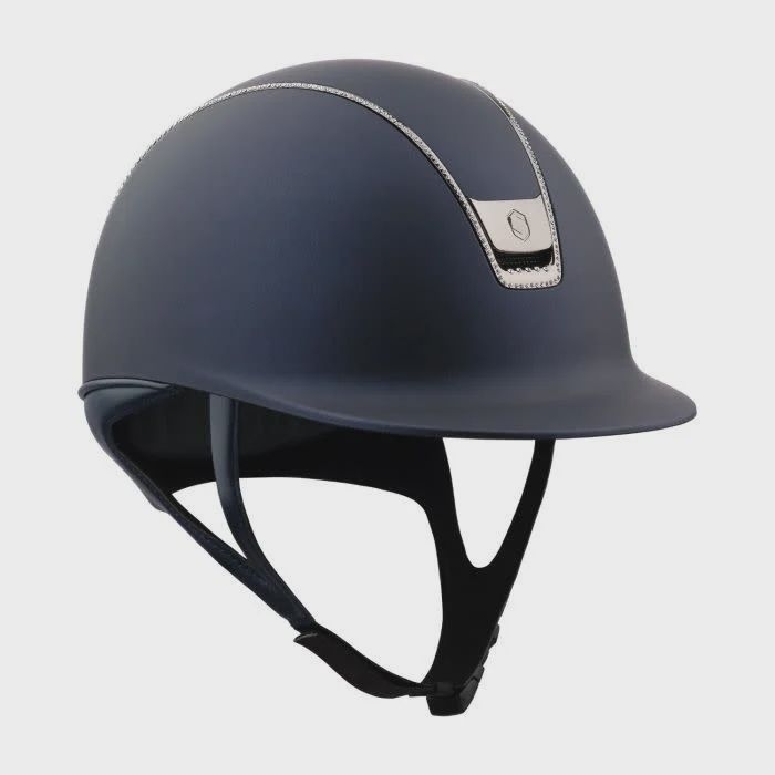 Samshield Shadowmatt 2.0 Blue - Chrome Black Full Swarovski 300 Crystals - Chrome Black, Size: M (55M-58M)