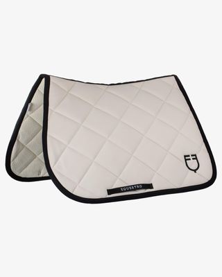 Equestro Saddle Pad With Logo Black Line Edition