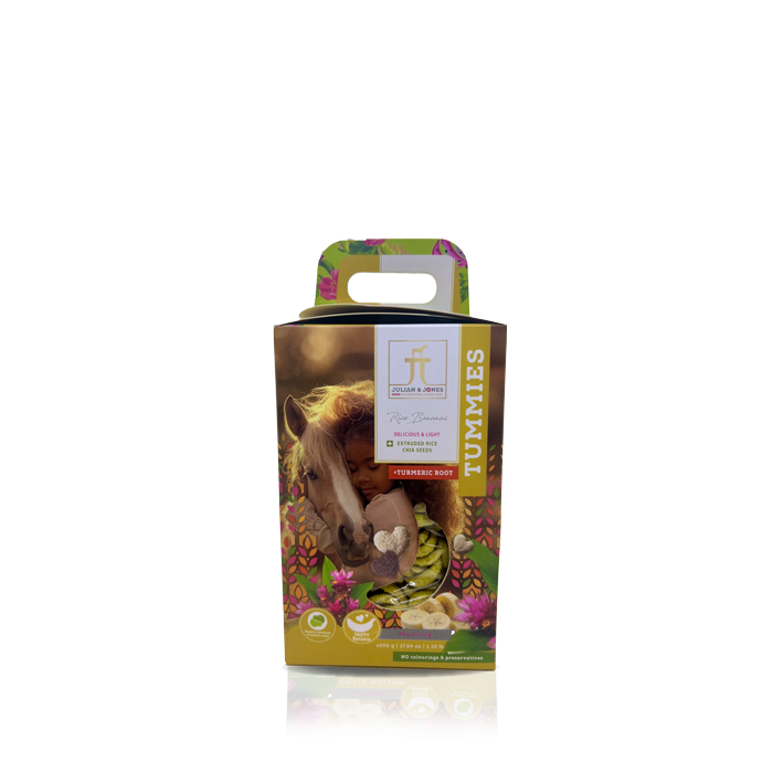 Julian &amp; Jones Tummies Horse Treats with Rice &amp; Turmeric, Size: 350g