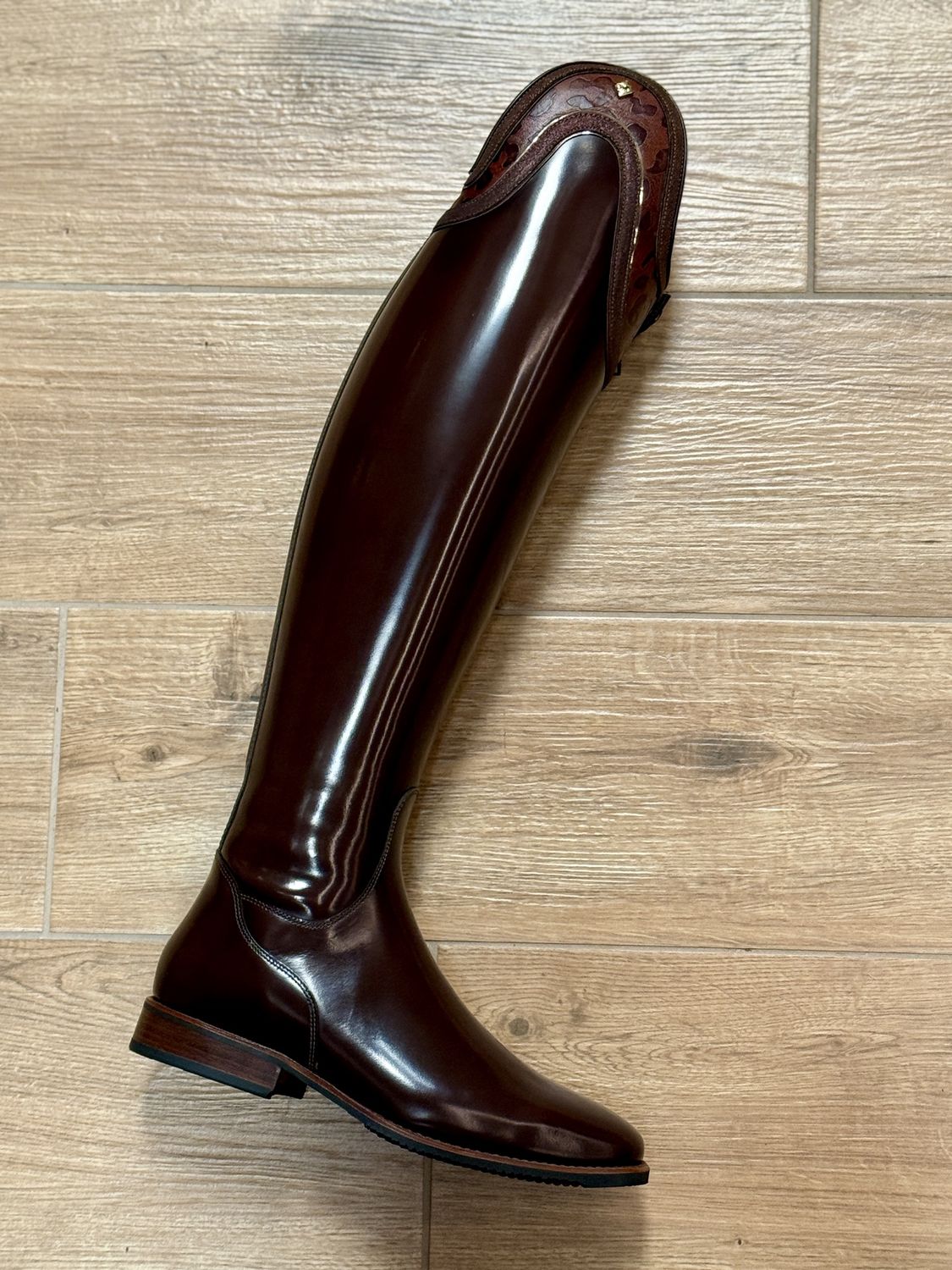 De Niro Bellini Brushed Oxford G28 Aurora + Knee Comfort, Color: Burgundy, Kuit/Hoogte: M/MA, Size: 40