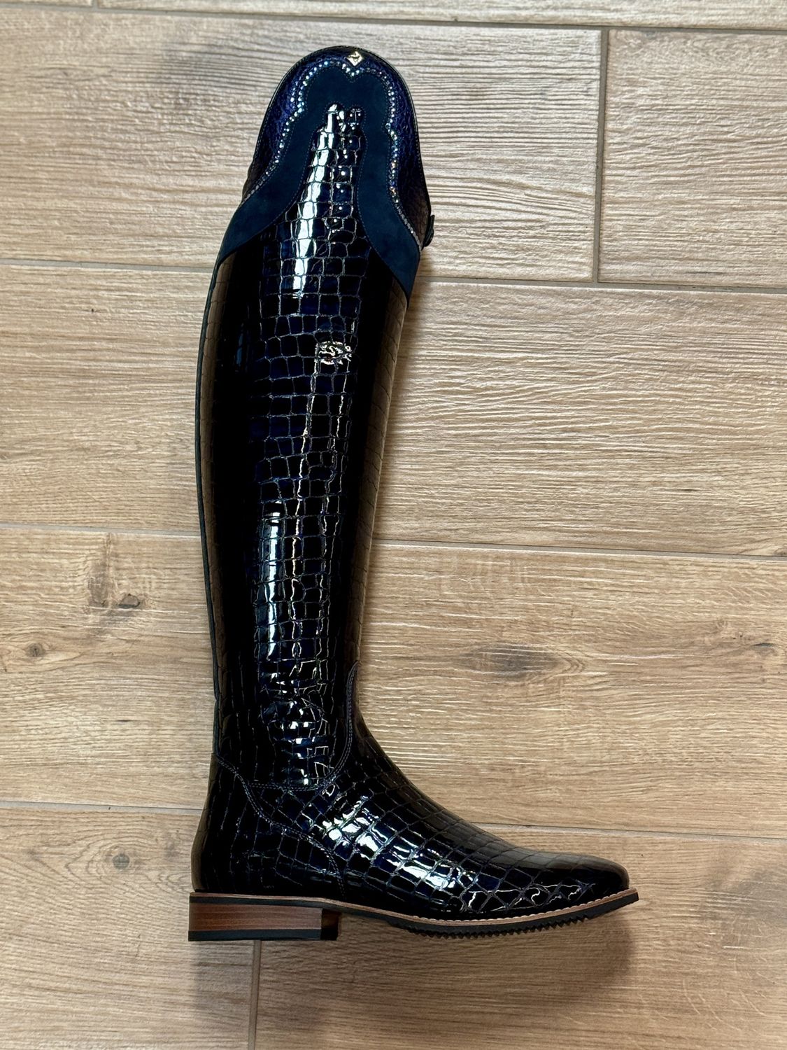 De Niro Bellini Lucido Capri G33 Dodone &amp; GGS79 + Knee Comfort, Color: Navy, Kuit/Hoogte: M/MA, Size: 40