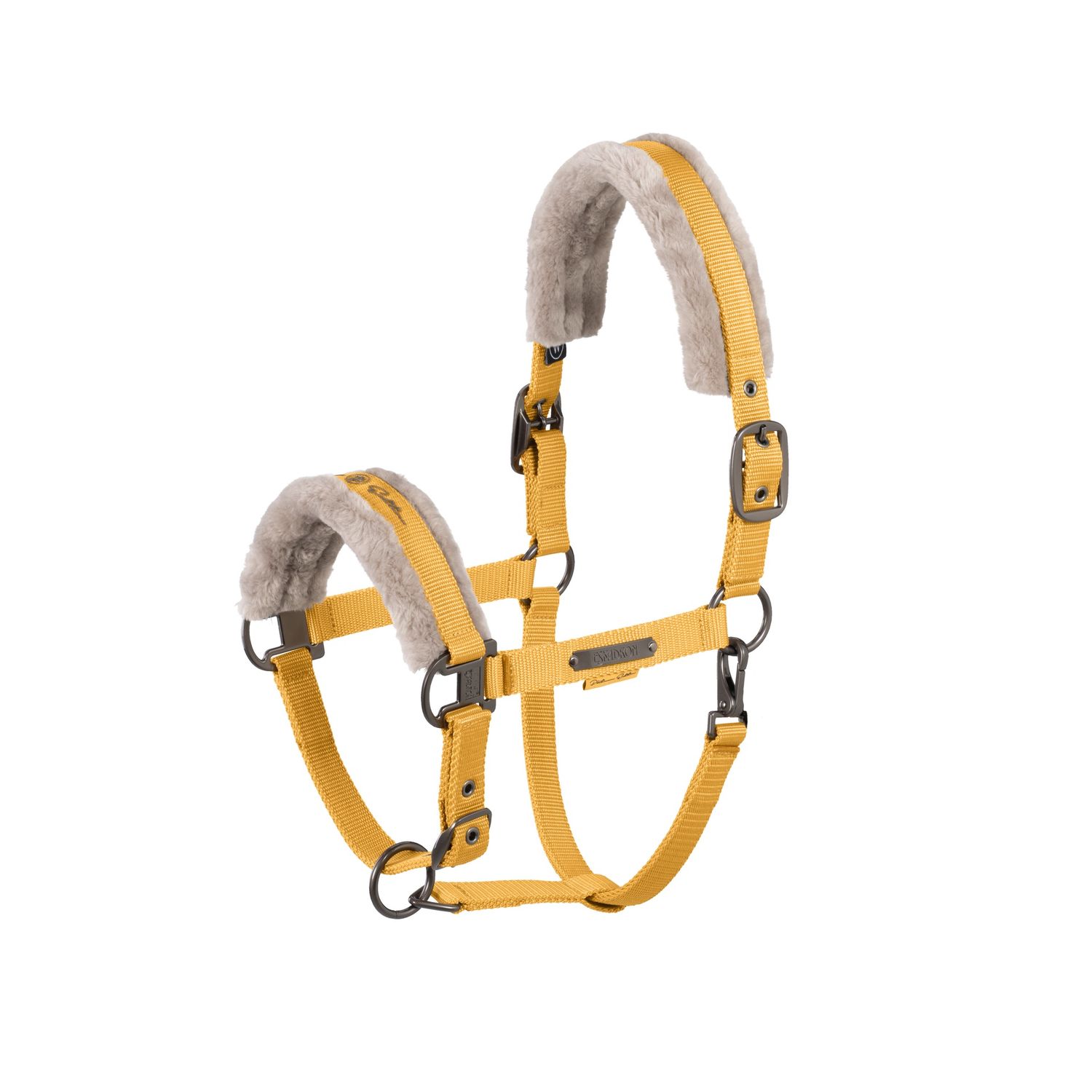 Eskadron Halter Faux Fur Double Pin Platinum 25, Color: Yellow, Size: Full
