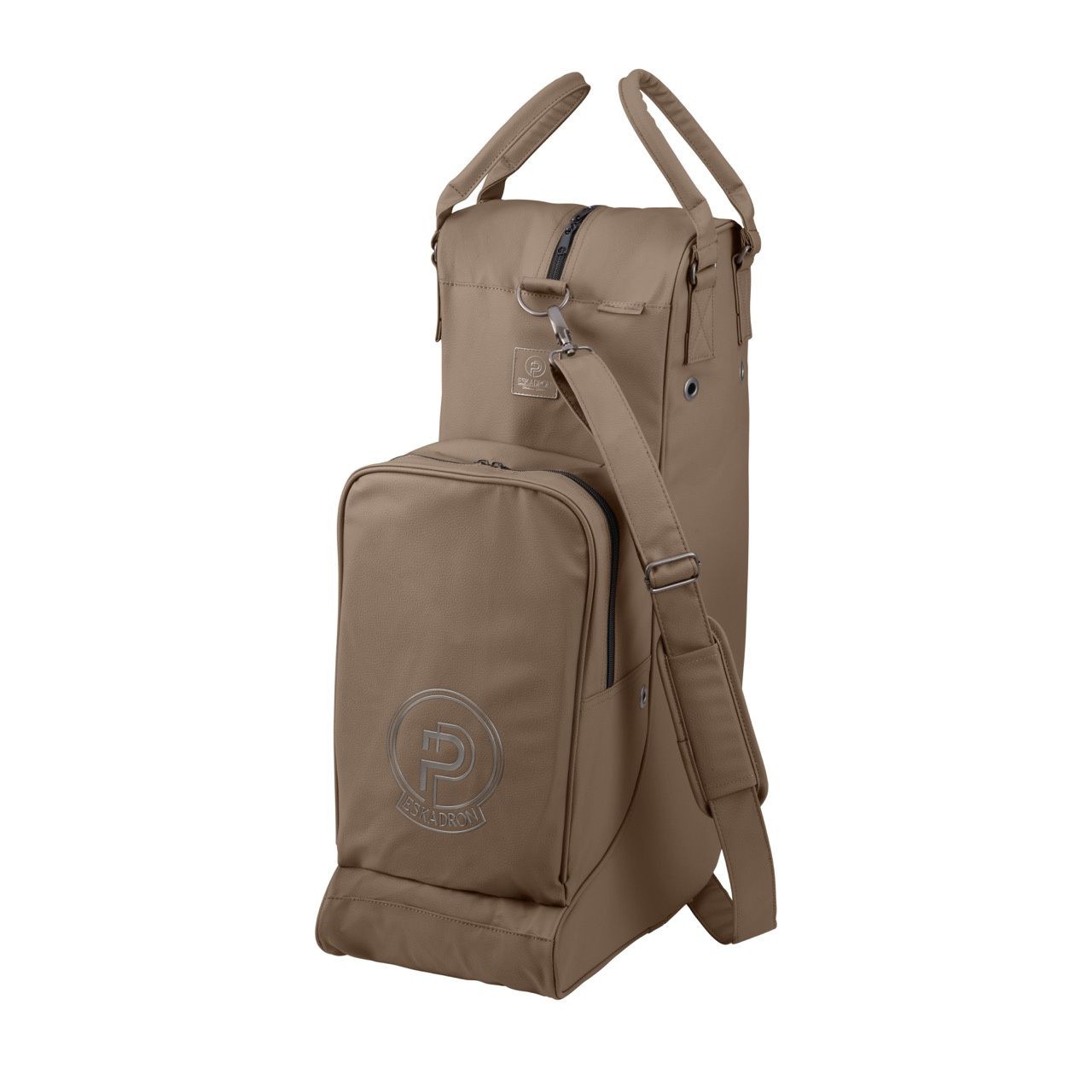 Eskadron Boots &amp; Helmet Bag Faux Leather Platinum 25, Color: Taupe