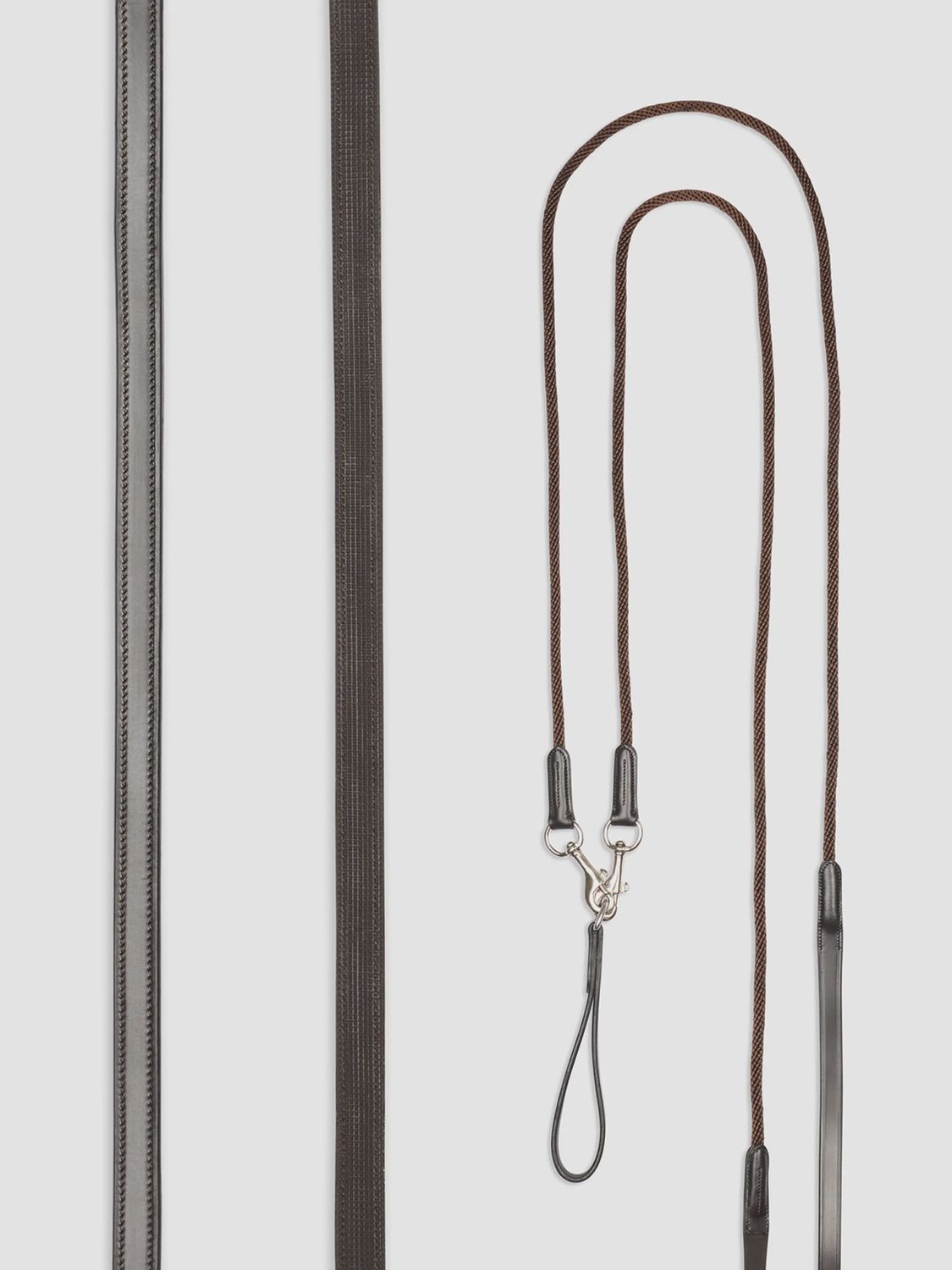 Lemieux Leather Draw Reins, Color: Brown, Size: L