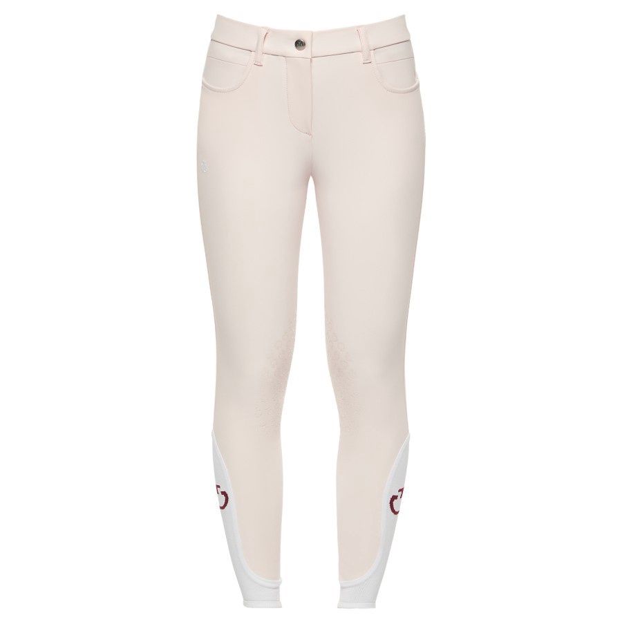 Cavalleria Toscana Kids Knee Grip Riding Breeches SS23, Color: Light Pink, Size: 14