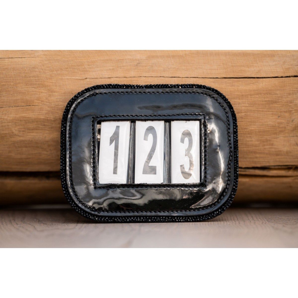 HB Showtime Competition Numbers Lacquer with Glitter, Color: Black, Detail: Black