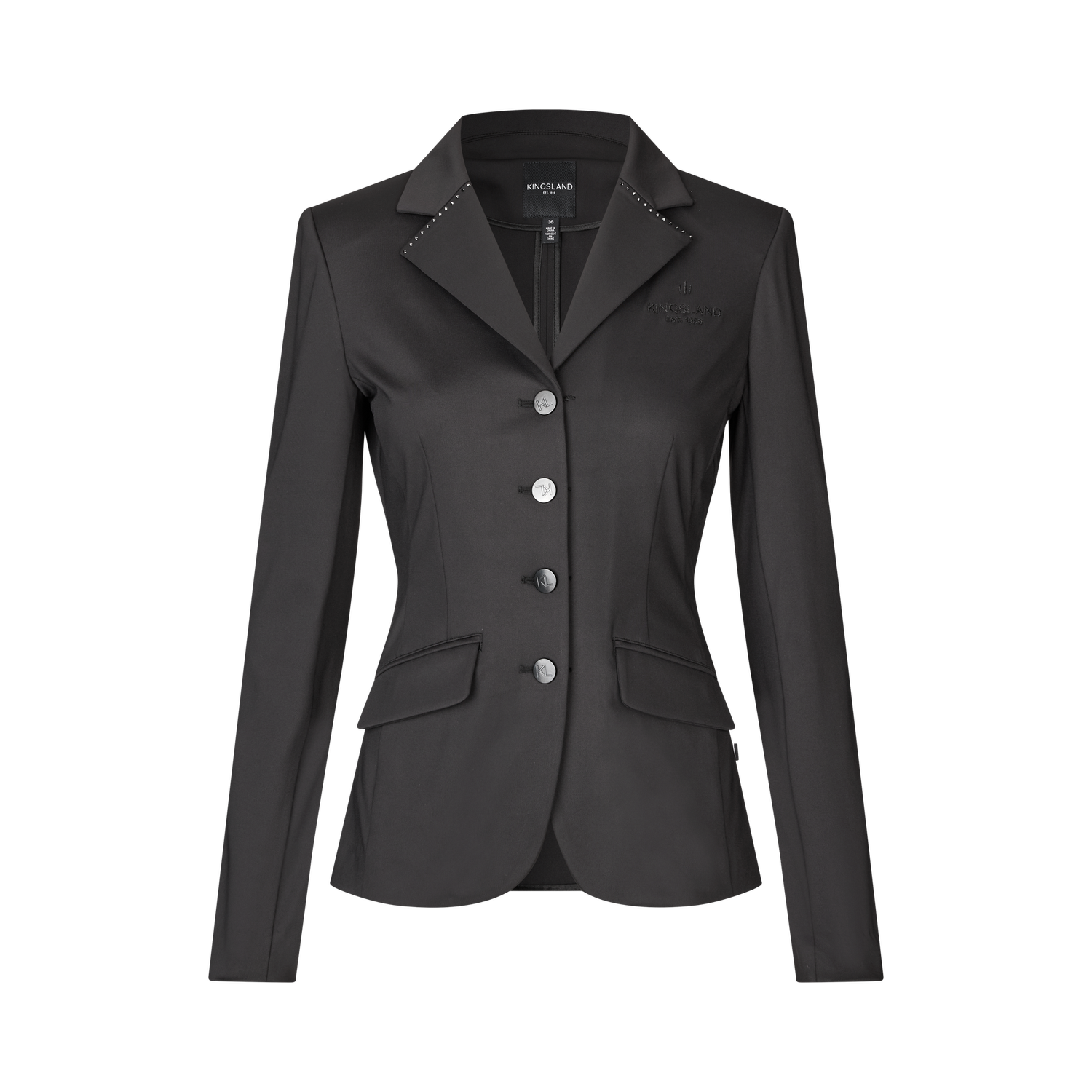 Kingsland KLMonique Veste de Compétition Femme FW25!, Couleur: Black, Size: XXS
