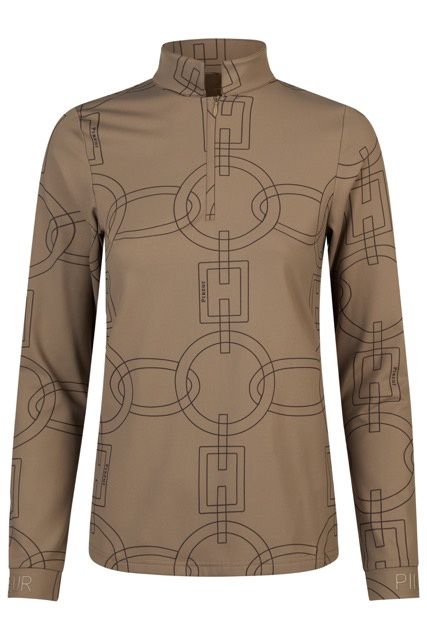Pikeur Training Shirt Ladies 8284 Selection FW25!, Color: Slate Brown, Size: XS