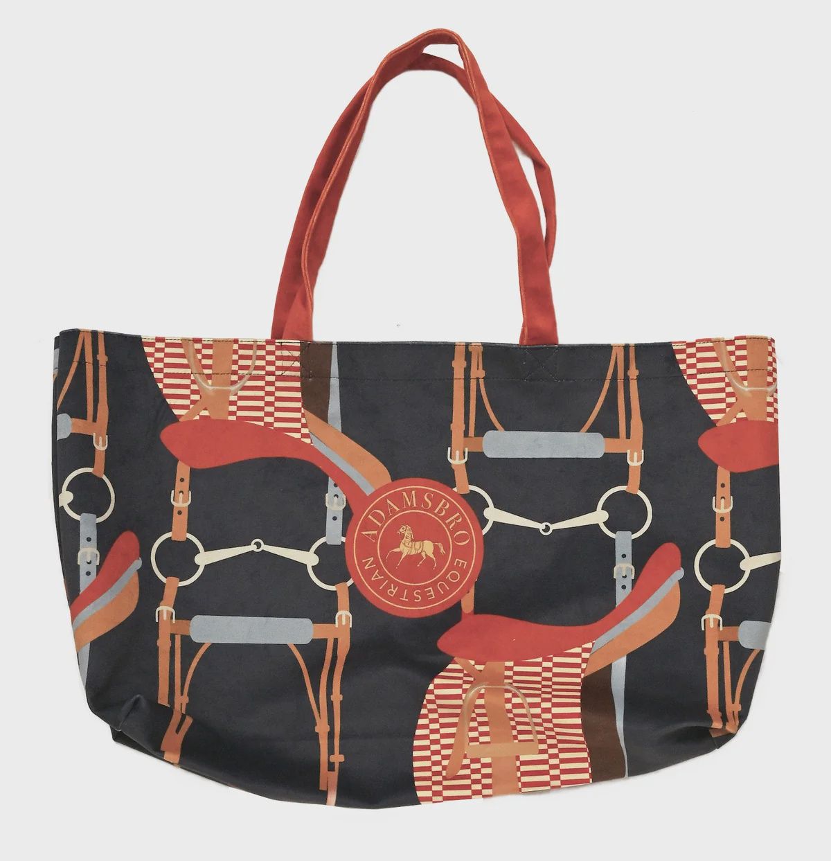 Adamsbro Soft Velvet Shopping Bag Navy