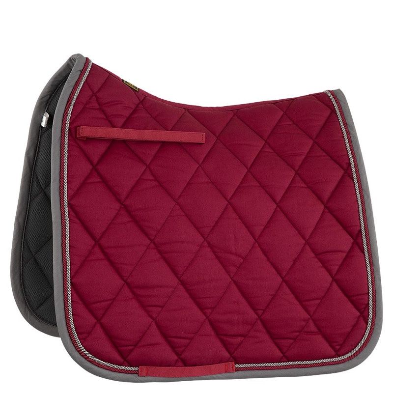 BR Saddle Pad Event Cooldry Basic Colors, Color: Red Plum, Size: Dressage - Full
