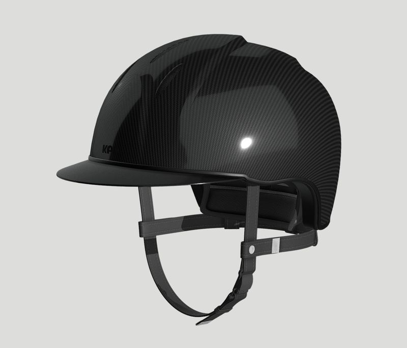 Kep E-light Shine Logo Matt Black Grey Chinstraps L59