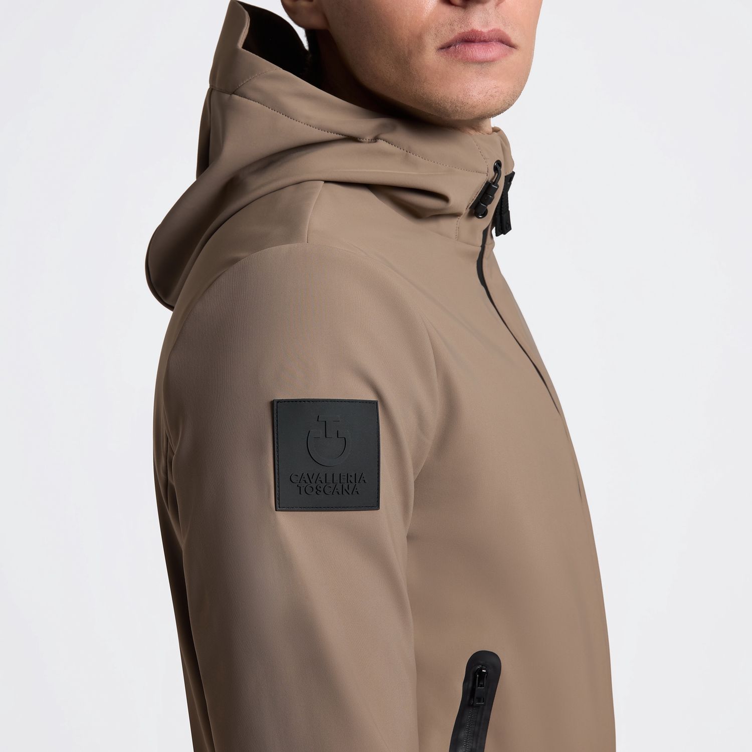 Cavalleria Toscana Thermal Hooded Performance Softshell Jacket Heren, Color: Walnut, Size: S