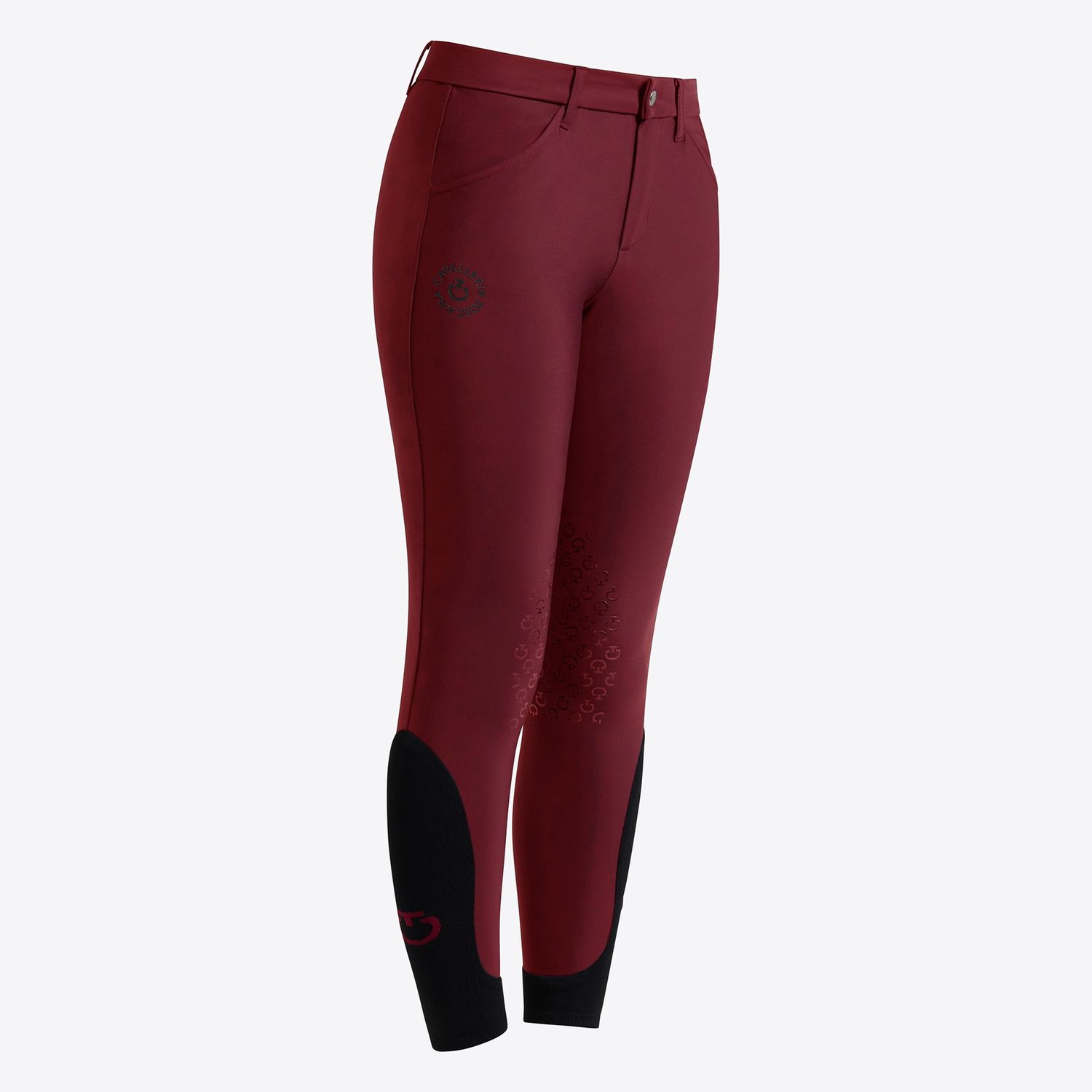 Cavalleria Toscana Unisex Riding Breeches Kids, Color: Bordeaux, Size: 10