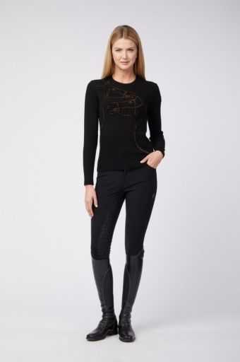 Vestrum Oulu Knitwaer Dames, Colour: Black, Size: M