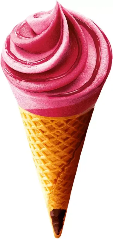 Glace cône extrême fruits rouge