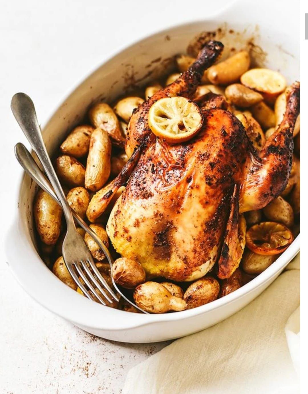 Cuisse de poulet au miel citron et èpices