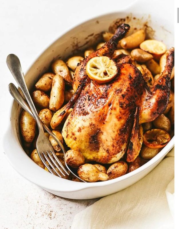Cuisse de poulet au miel citron et èpices