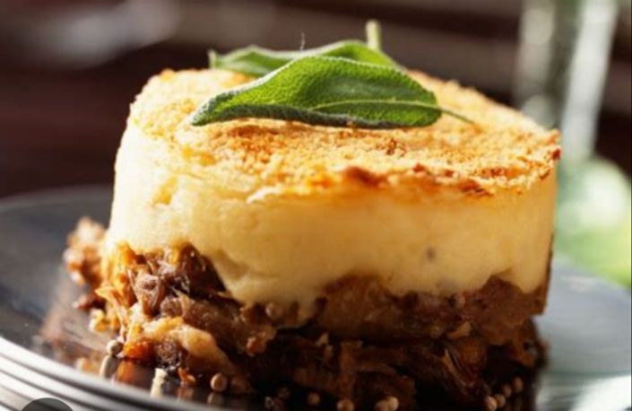Hachis parmentier au confit de canard
