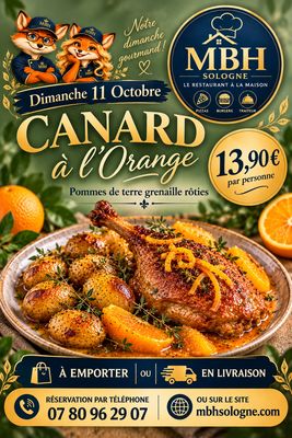 Dimanche 27 Septembre 2026 midi  : jambon braisé frite et sa sauce madère 
