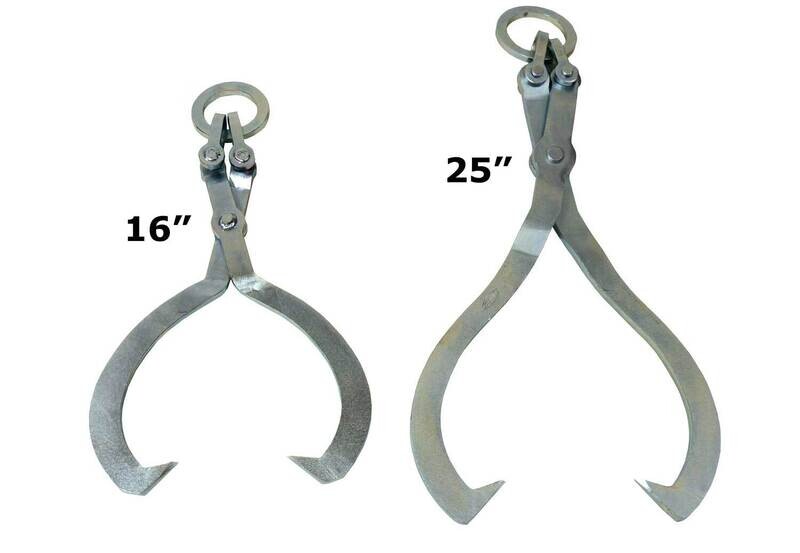 LogRite Skidding Tongs with Ring- Choose Your Size: 16” Or 25”