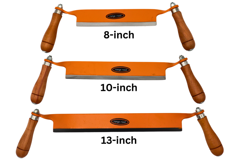Range Road Draw Shave- Draw Knife- Choose your size: 8", 10" or 13"