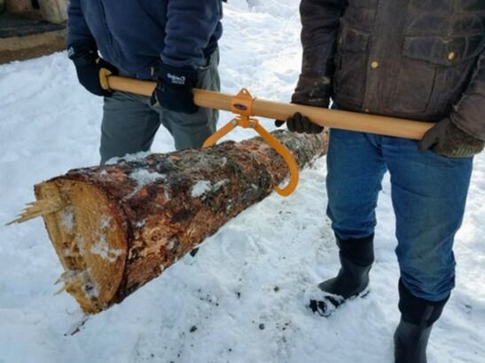 Range Road  Wood Handle Two-Man Log Carrier