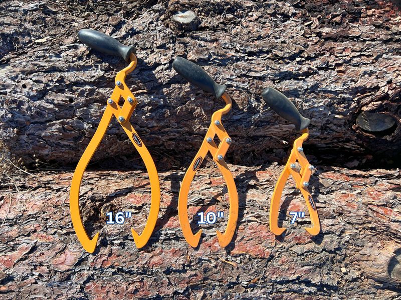 Range Road Manual Log Tongs- Choose your Size: 7", 10" or 16"