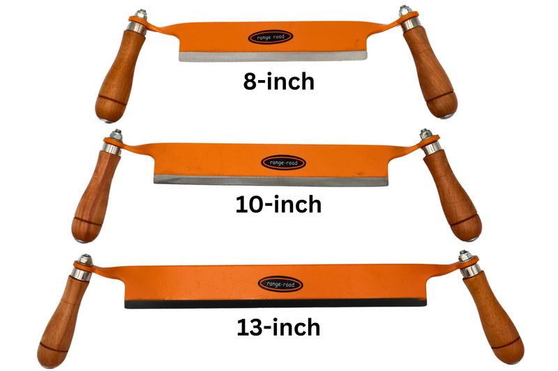 Range Road Draw Shave- Draw Knife- Choose your size: 8", 10" or 13"