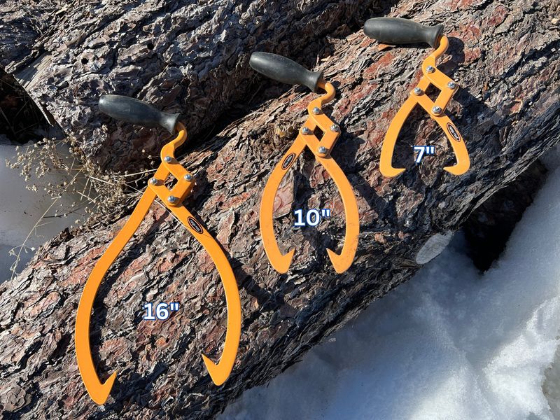 Range Road Manual Log Tongs- Choose your Size: 7", 10" or 16"