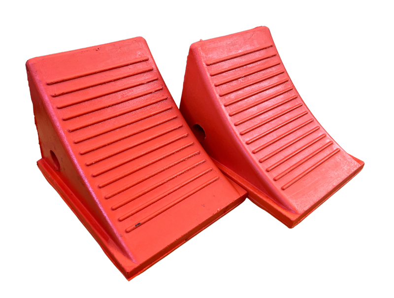 Range Road Polyurethane Wheel Chocks- 2-piece Set