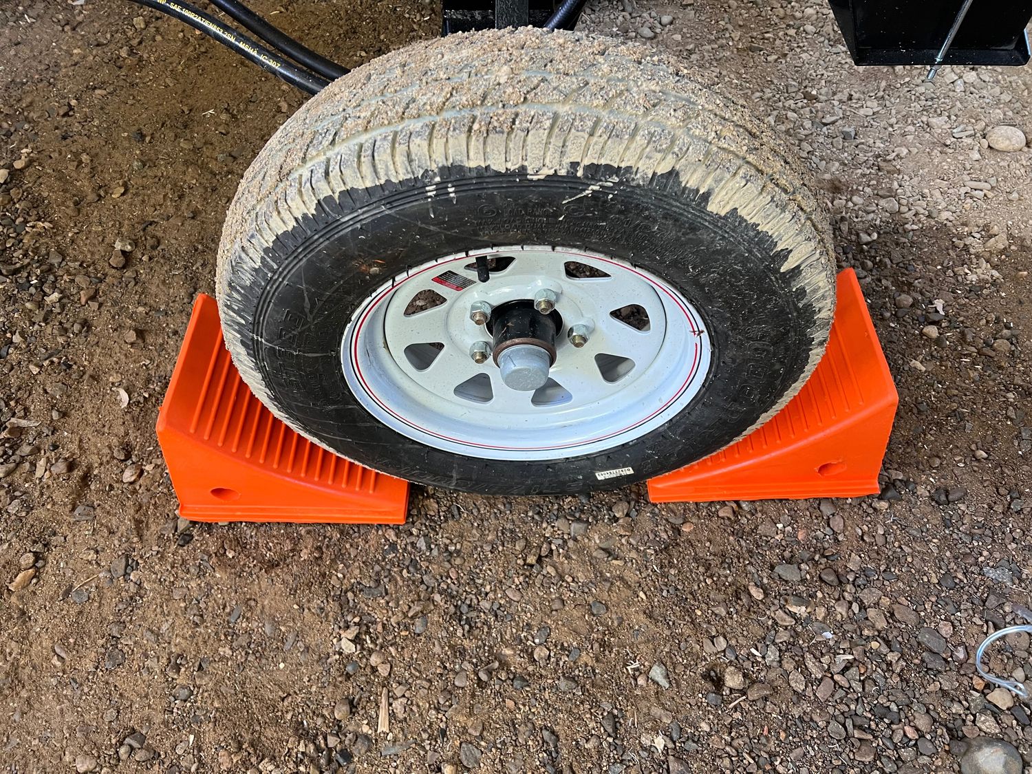 Range Road Polyurethane Wheel Chocks- 2-piece Set Range Road Polyurethane Wheel Chocks- 2-piece Set