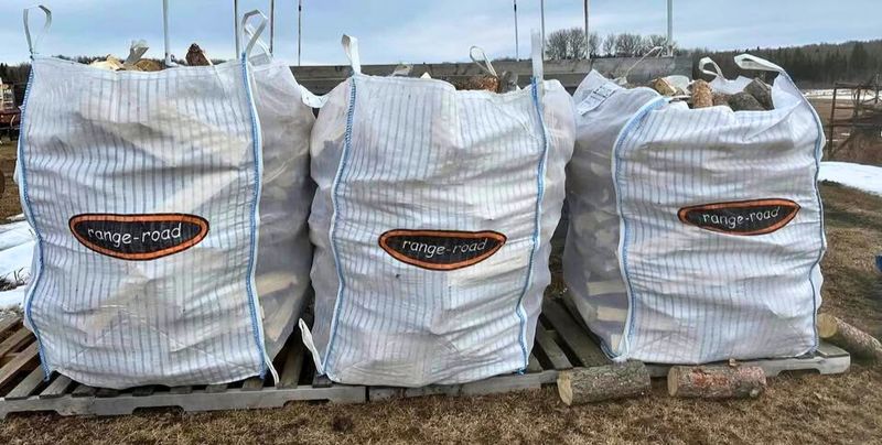 Range Road Firewood Bulk Bag- Vented 40" x 40" x 60" - Approximately 1/3 Cord Capacity- Choose 2-pack or 4-pack