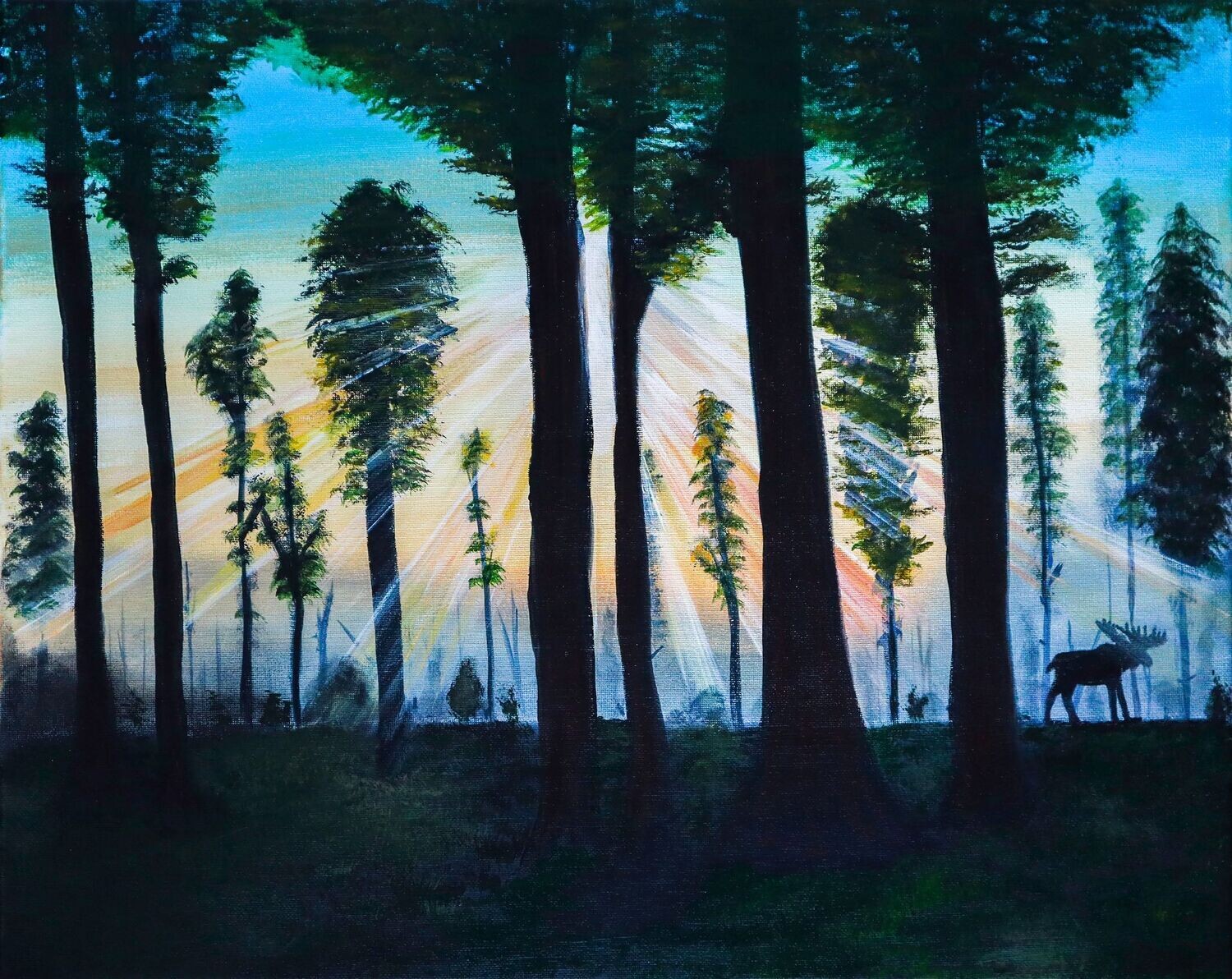 spring sunlight original art