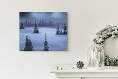 silent snowfall original art