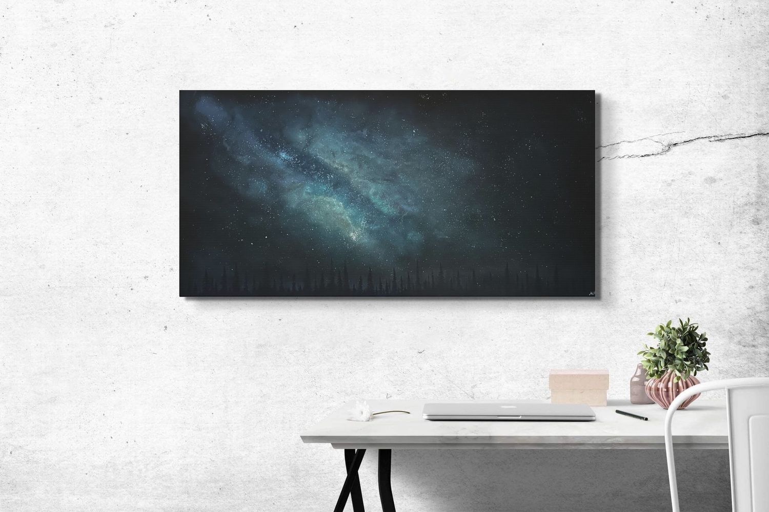 glittering galaxy original art