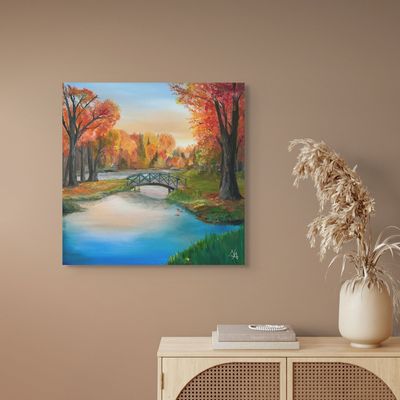 an autumn evening original art