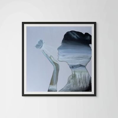 she's got soul framed print