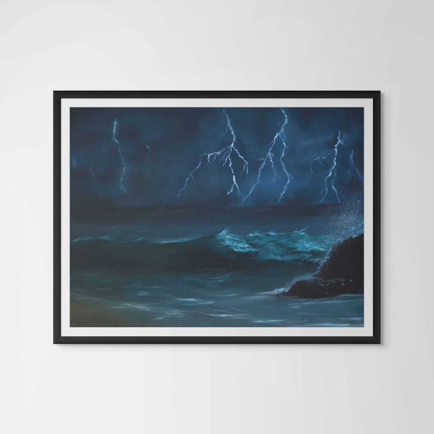 limitless lightning framed print