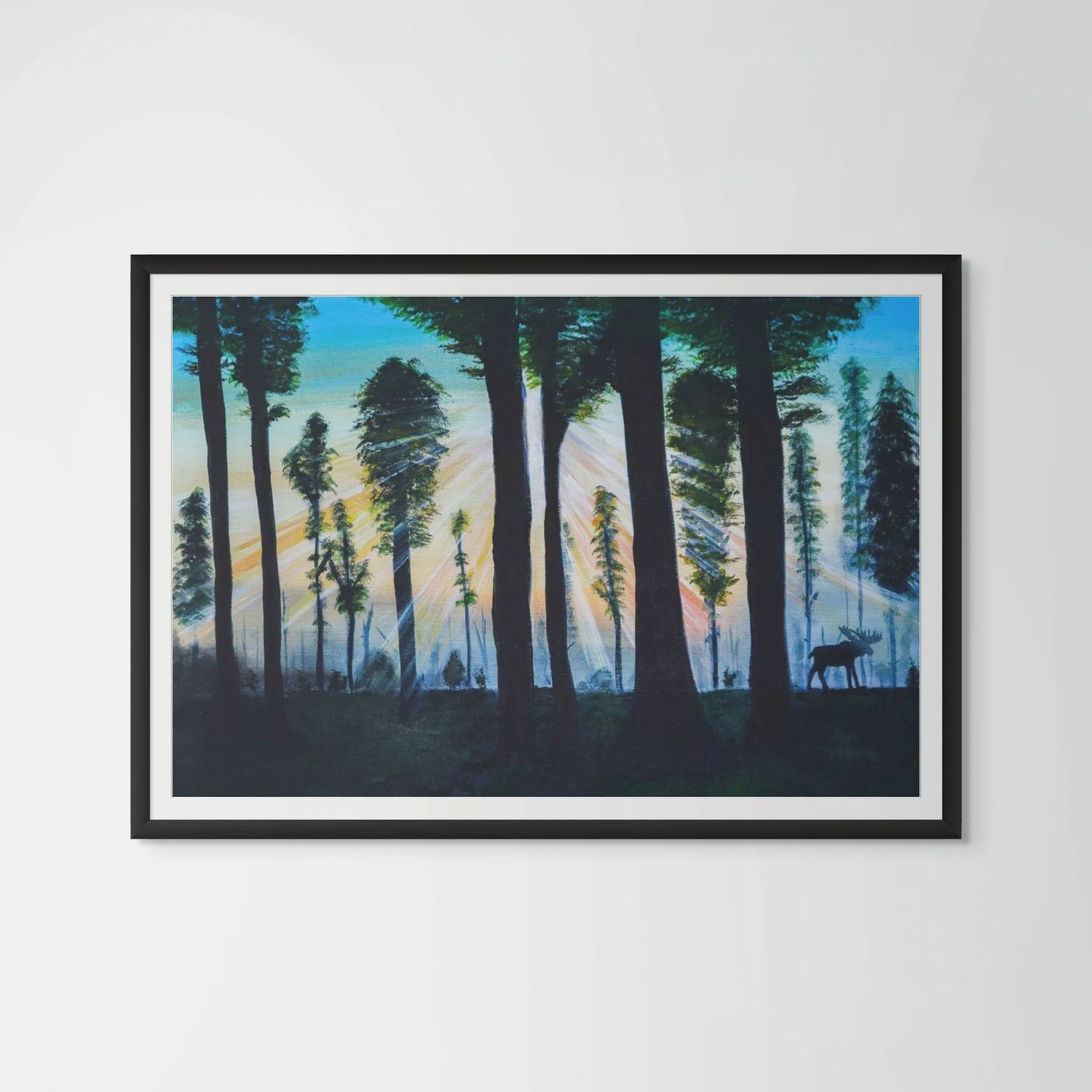 spring sunlight framed print
