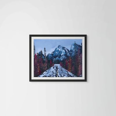 perseverance peak framed print
