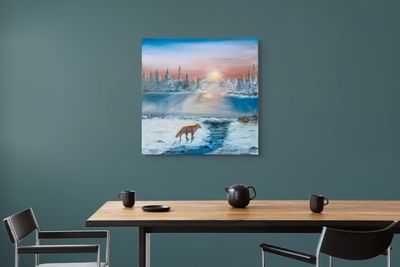 a wild sunset original art