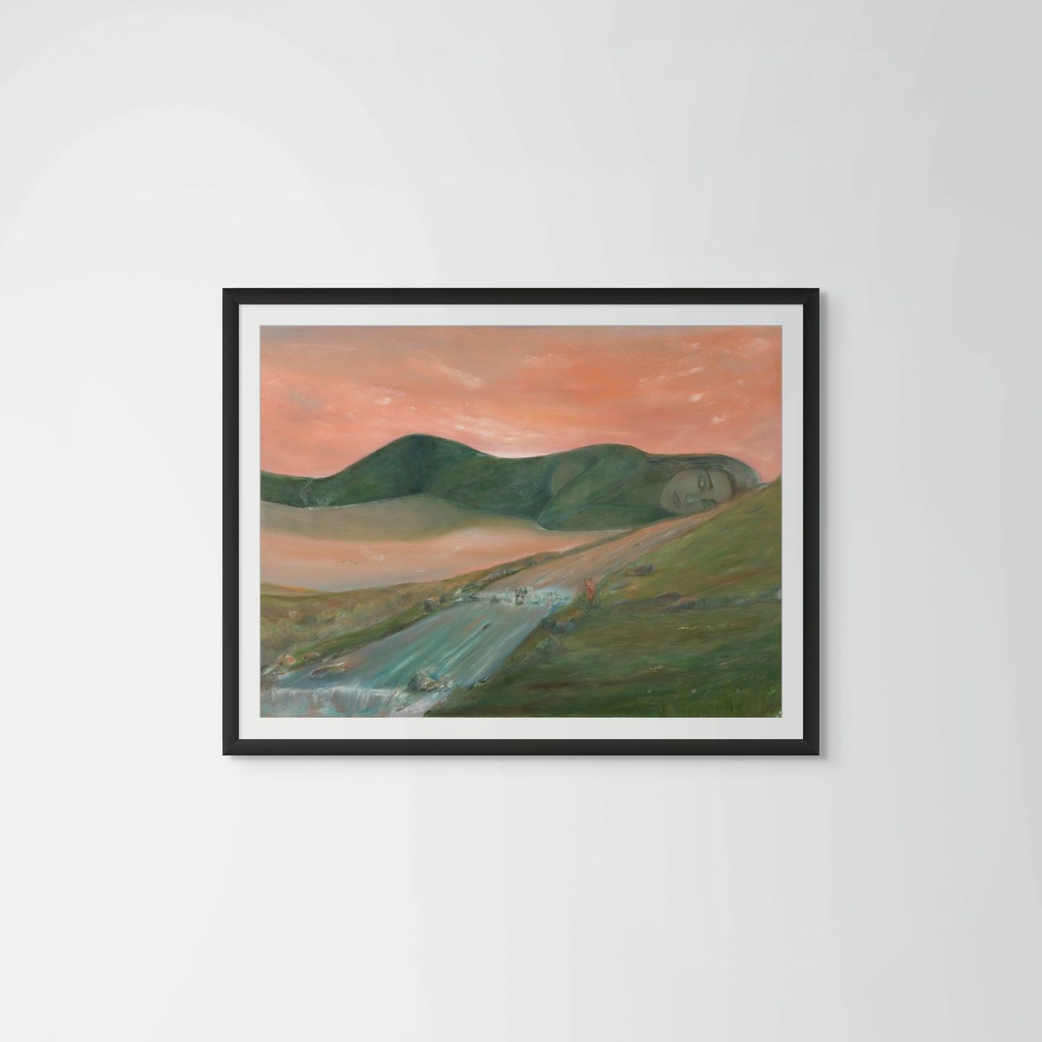 one with nature framed print