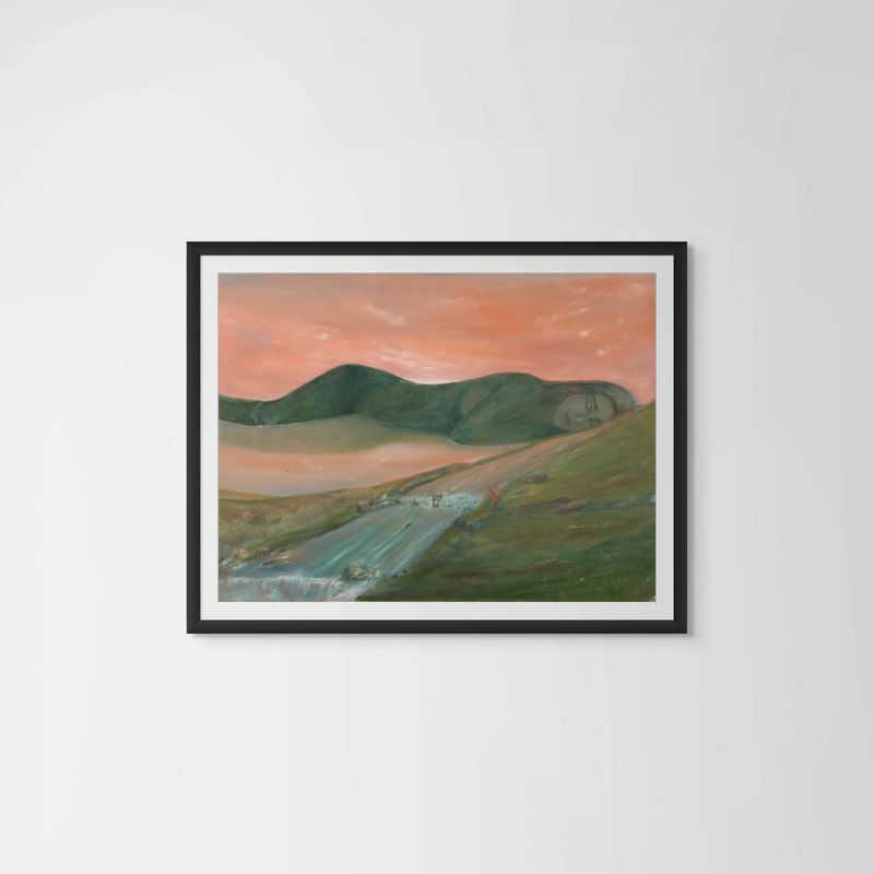 one with nature framed print