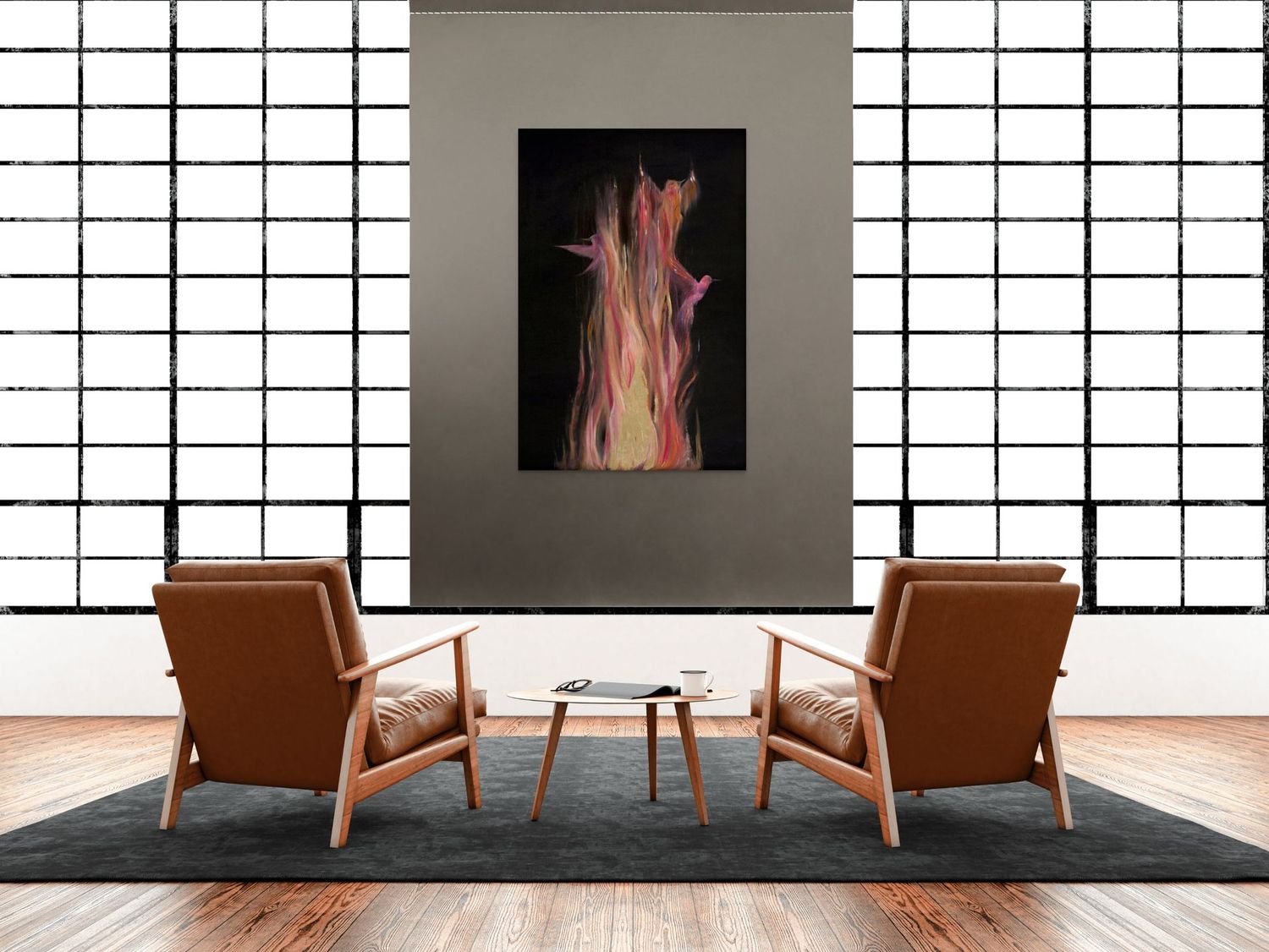 through the flames original art