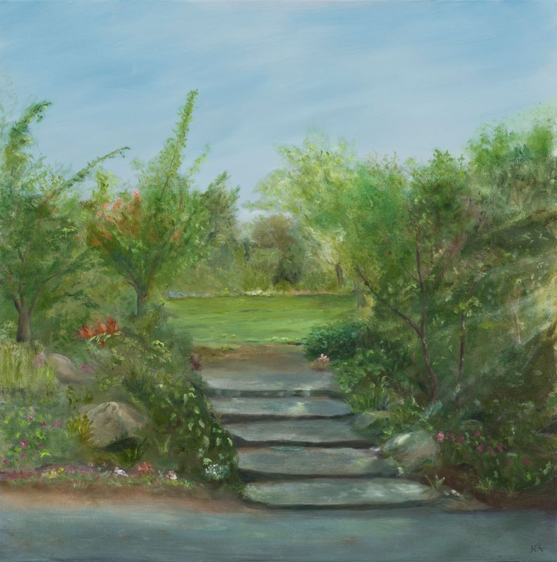 the peaceful garden original art
